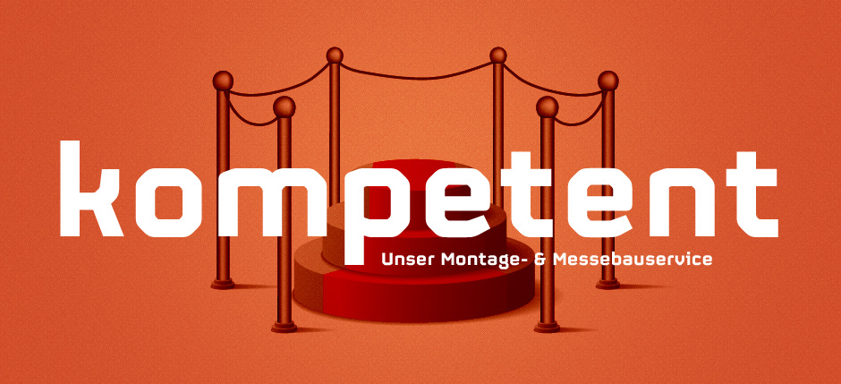 Kompetent – Bildmotiv für den Montage- und Messebauservice