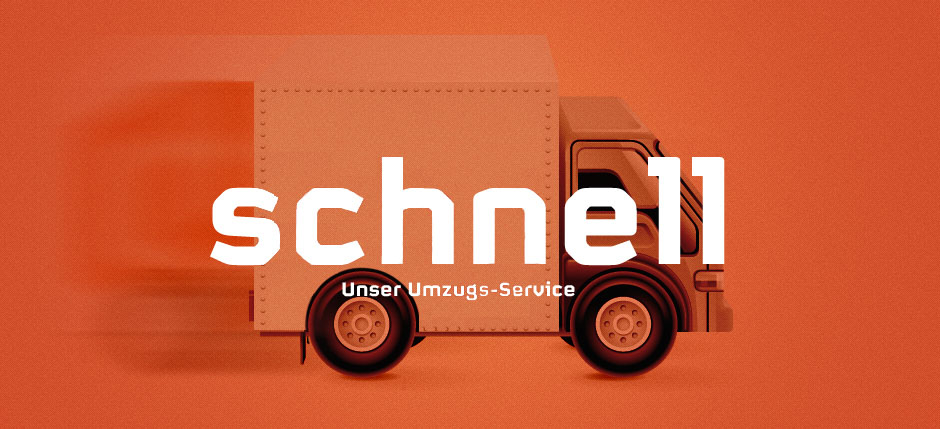 Schnell – Bildmotiv für den Umzugsservice